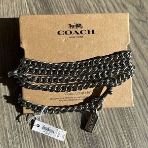 ✨COACH 46” Chain Strap for purse, clutch, or wallet✨